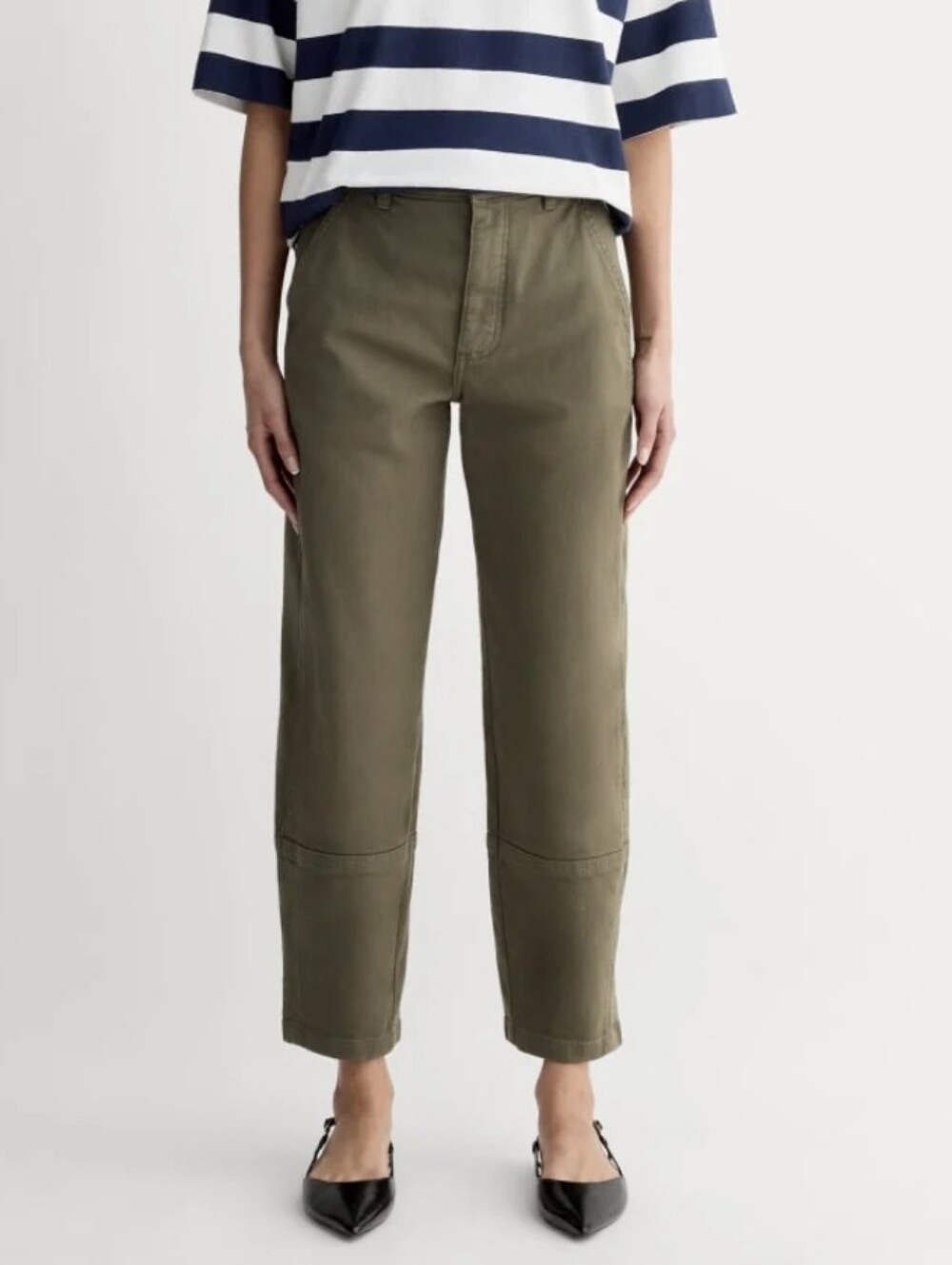 Everlane The Utility Barrel Pants / Jeans in Kalamata Olive Green - Size 8